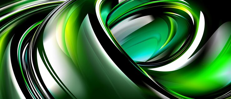 Geometrisch kleurverloop met driehoeken.