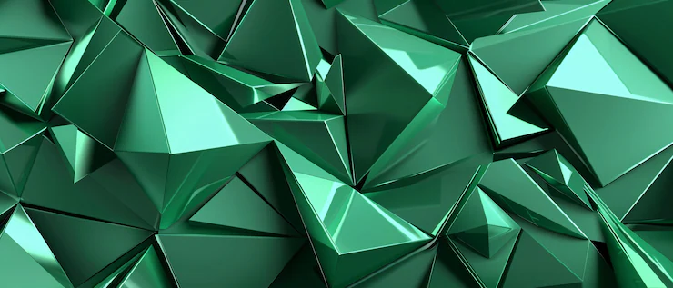 Verticale kleurverlopen in groene tinten.